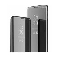 Калъф тефтер огледален CLEAR VIEW за Samsung Galaxy A02s A025F / Samsung Galaxy A03S A037F черен 